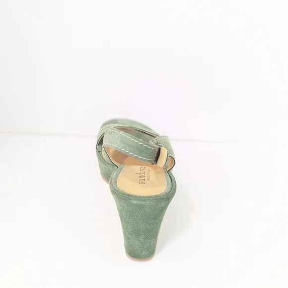 NWOT Sundance suede wedge sandals - Picture 5 of 16